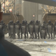 Marcus, played by African-American actor Jesse Williams, stands before riot police during a peaceful protest in Detroit: Become Human. Cage told Kotaku the game was not meant to be political.